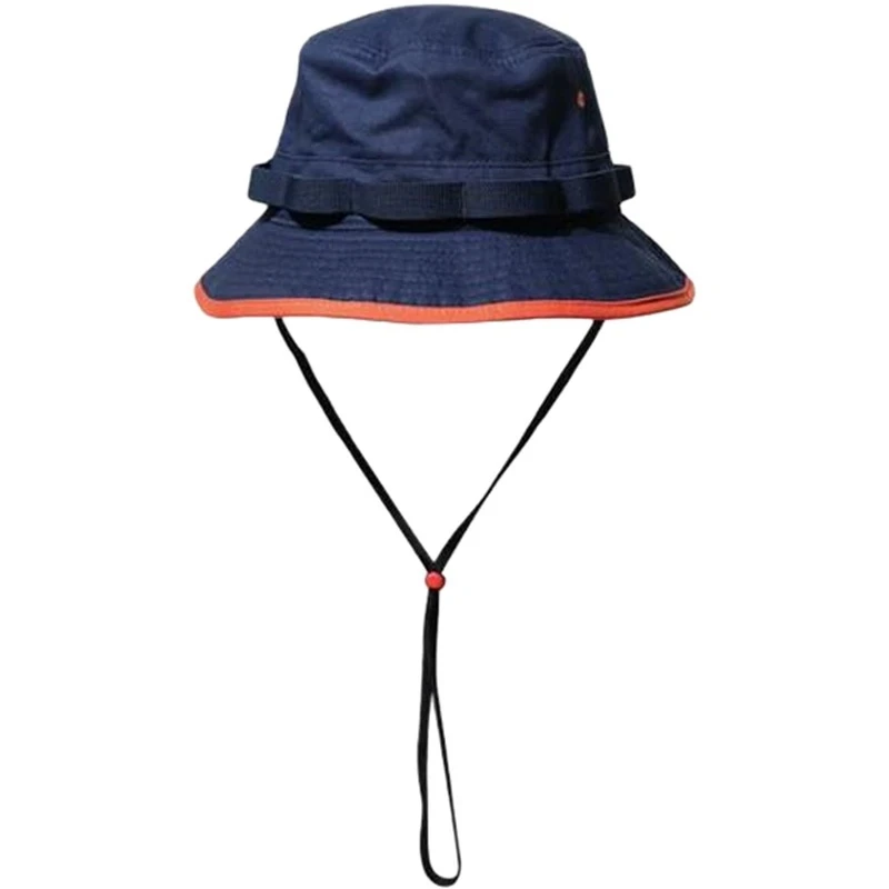 Men's Black Bucket Hat With String Nearby