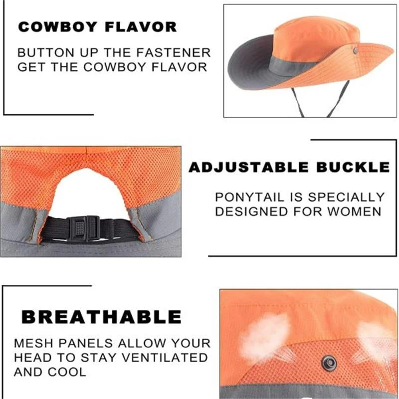 ponytail sun hat with uv protection 1