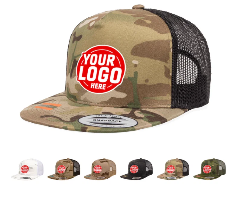 Snapback Trucker Hat Embroidery Pattern